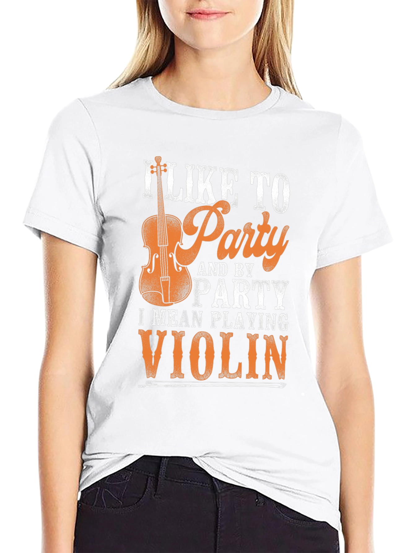 I Like to Party Playing Violin Graphic Tee