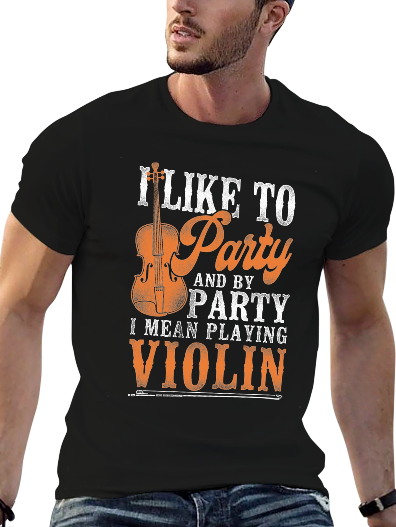 I Like to Party Playing Violin Graphic Tee