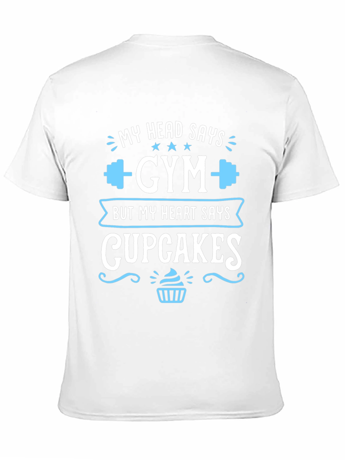 Gym vs. Cupcakes Graphic T-Shirt
