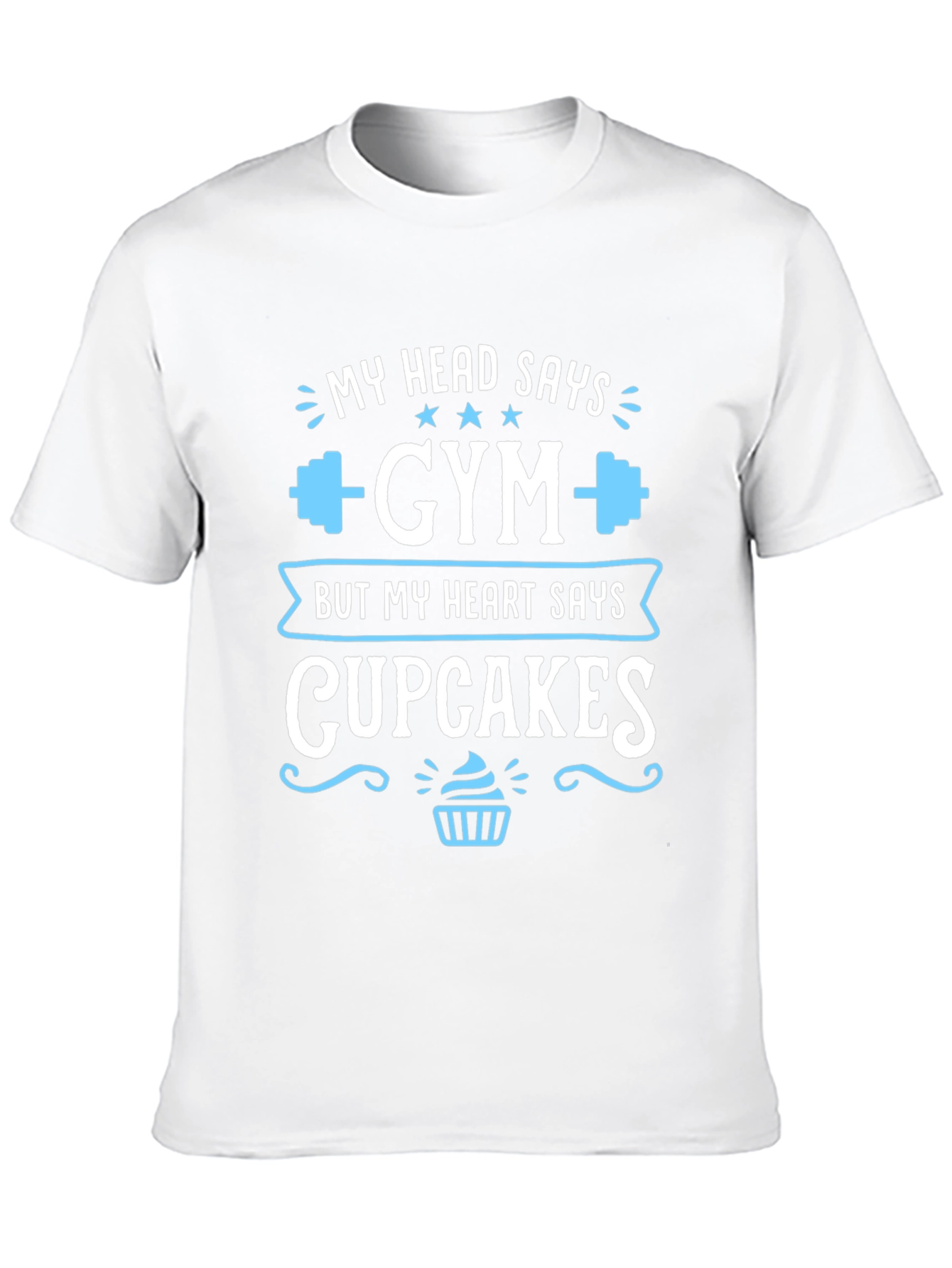 Gym vs. Cupcakes Graphic T-Shirt