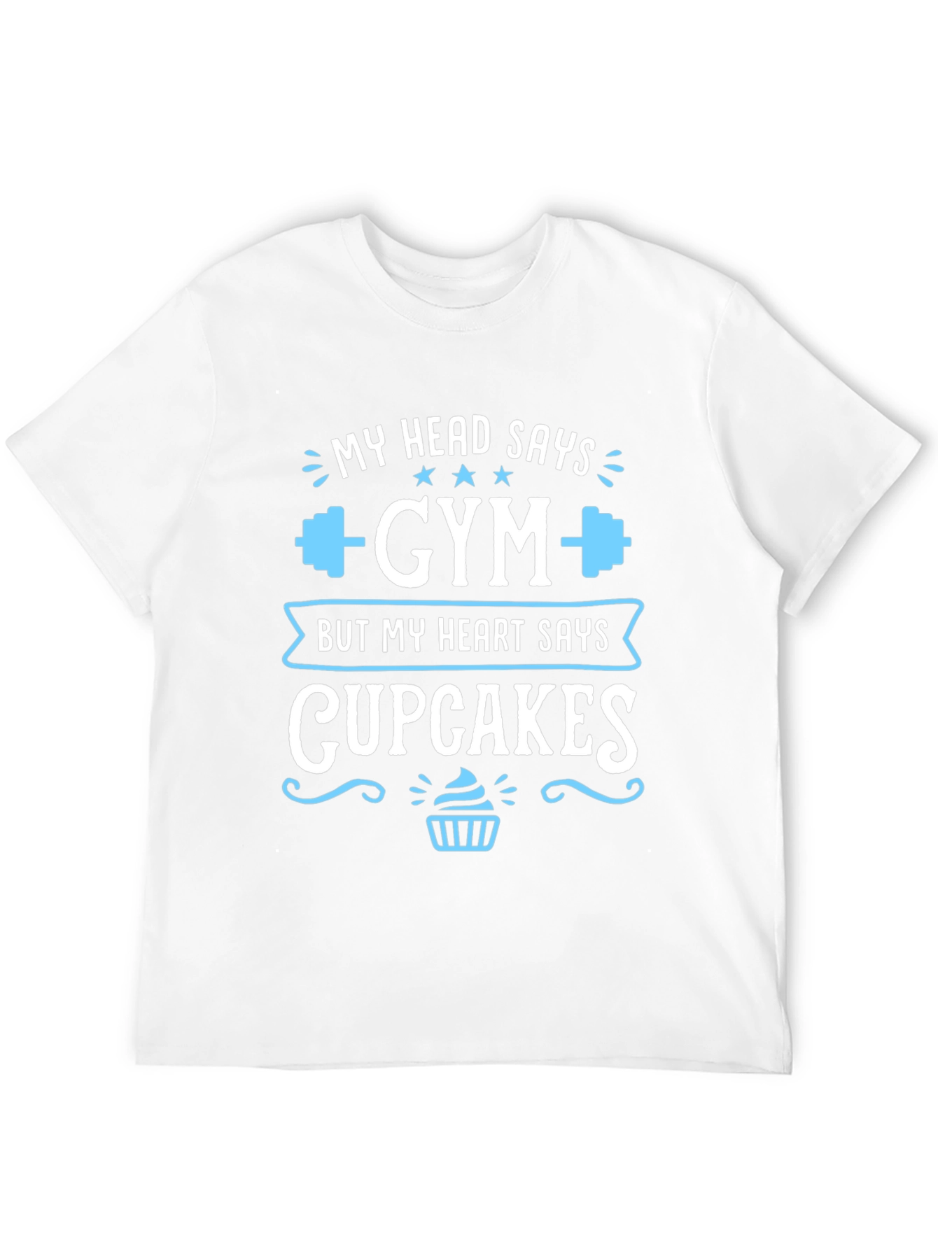 Gym vs. Cupcakes Graphic T-Shirt