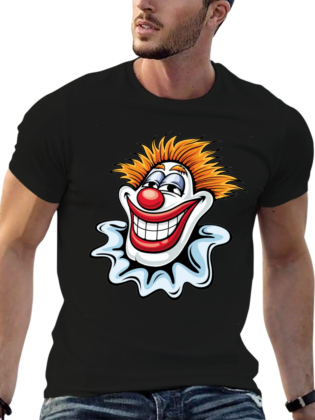 Clown Graphic Tee - Mens Black T-Shirt