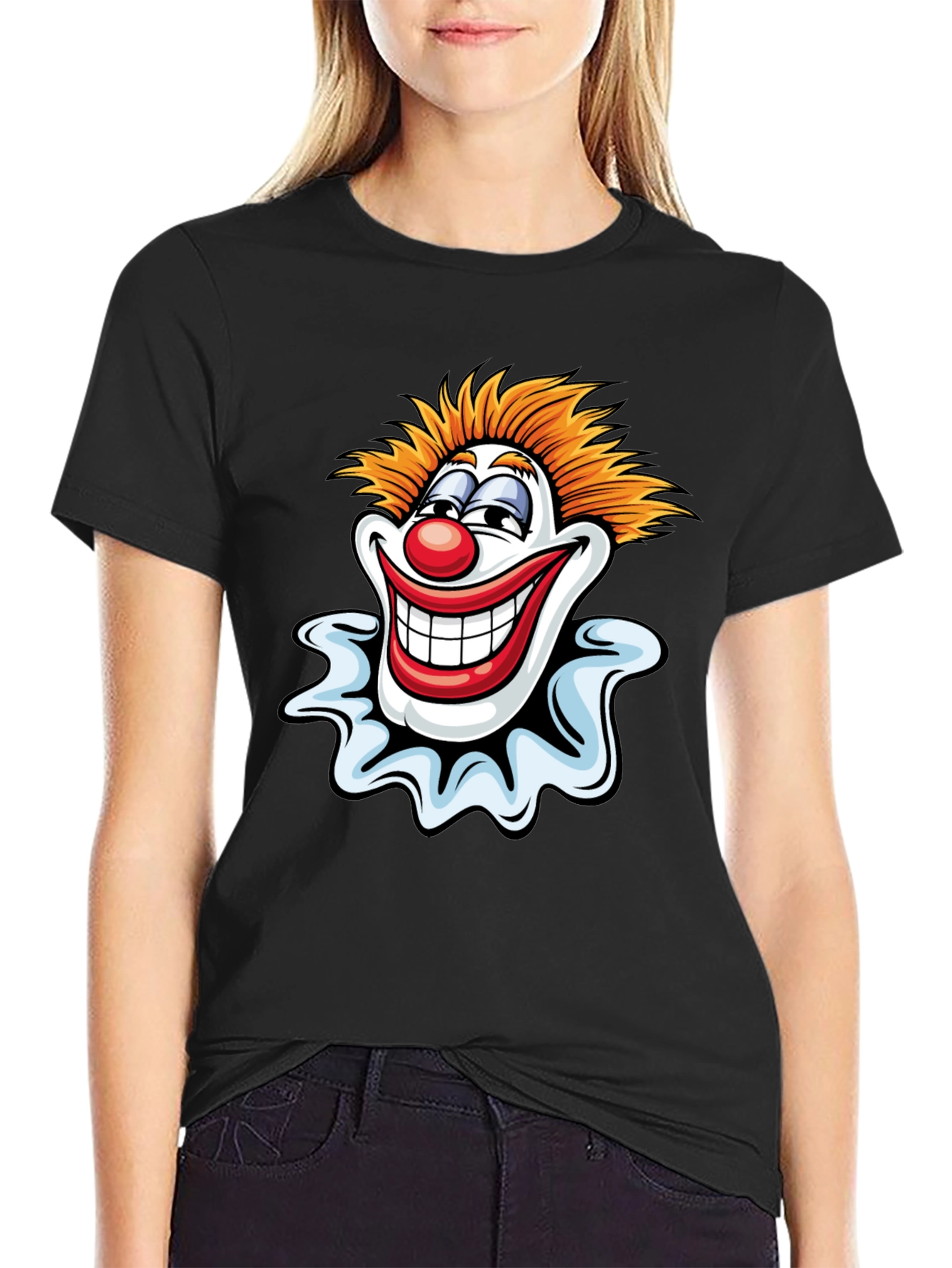 Clown Graphic Tee - Mens Black T-Shirt