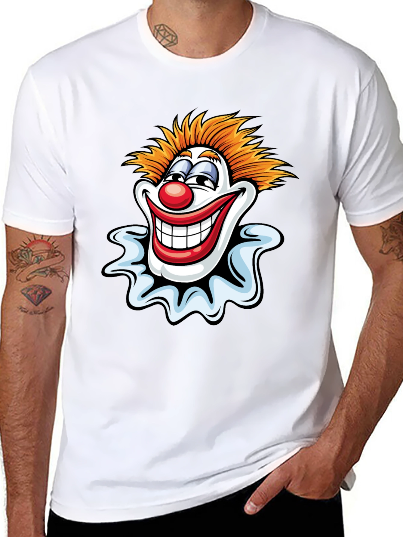 Clown Graphic Tee - Mens Black T-Shirt