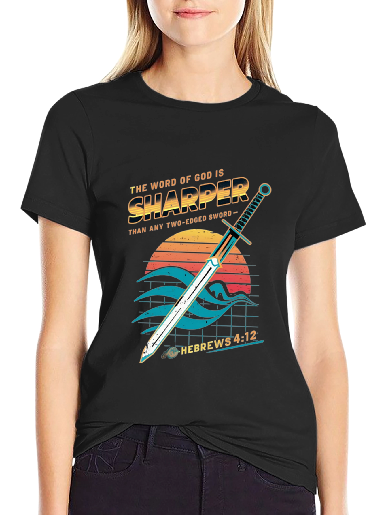 Sword of God Hebrews 4:12 Graphic Tee