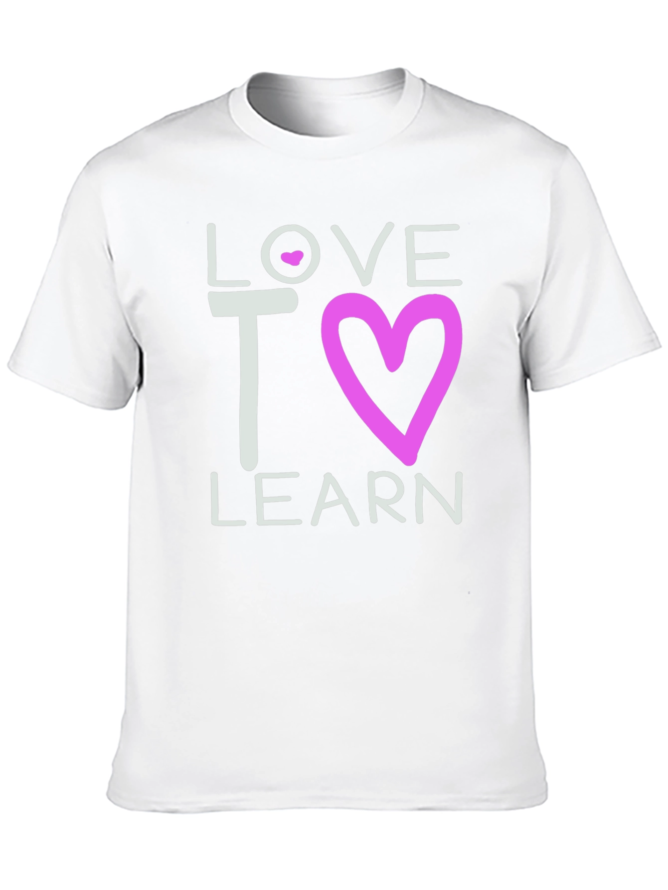 Love to Learn Graphic Tee - Black Cotton T-Shirt