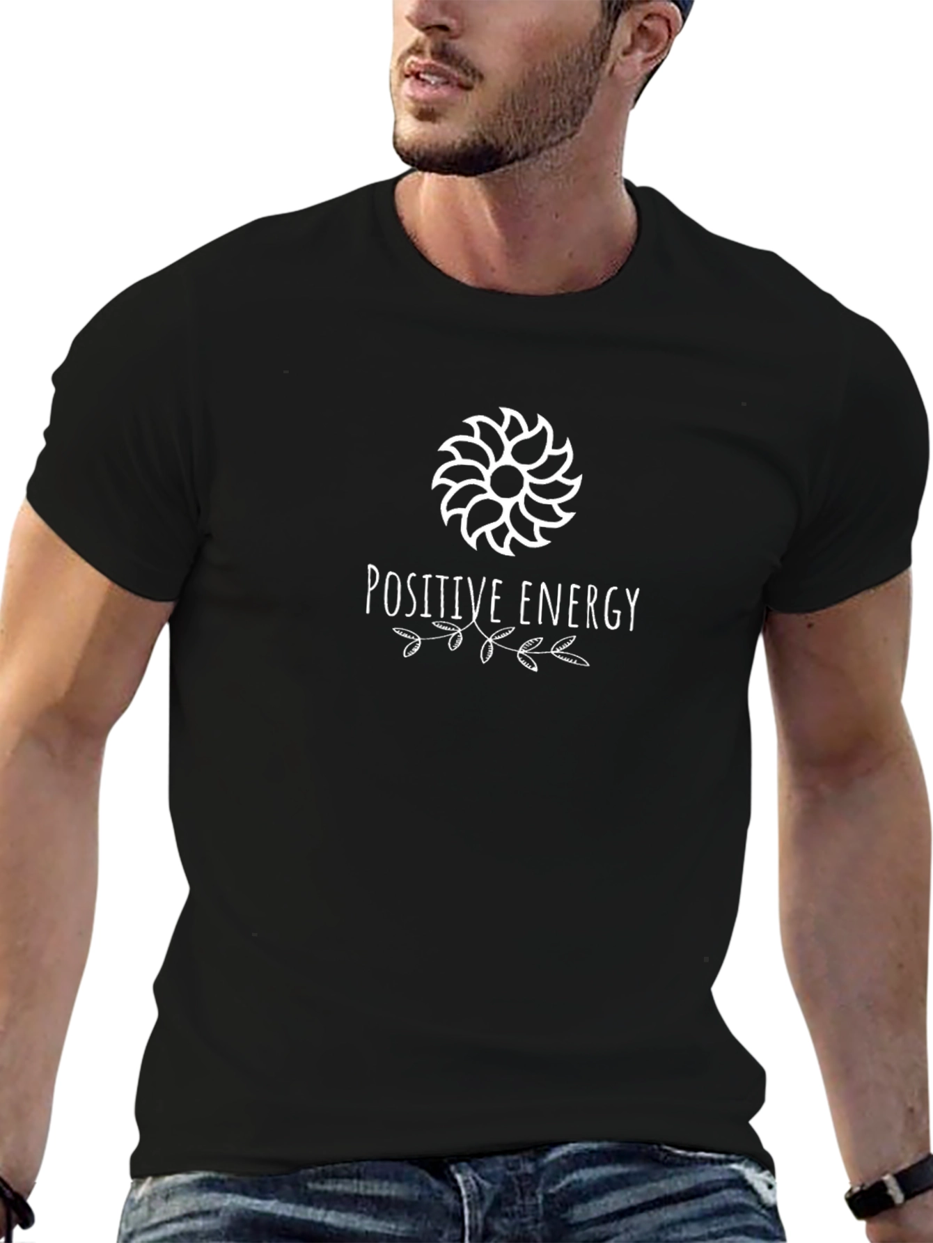 Positive Energy Graphic Tee - Unisex Black T-Shirt