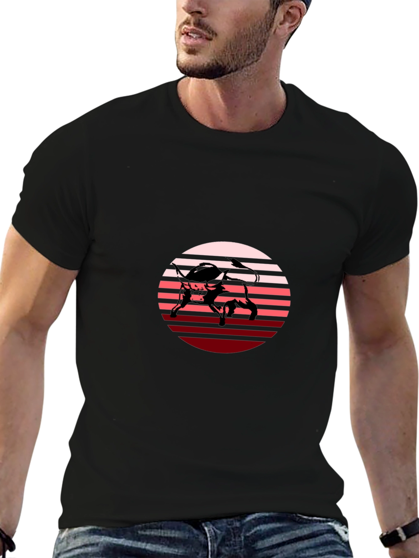 Retro Bull Graphic Tee - Stylish Comfort