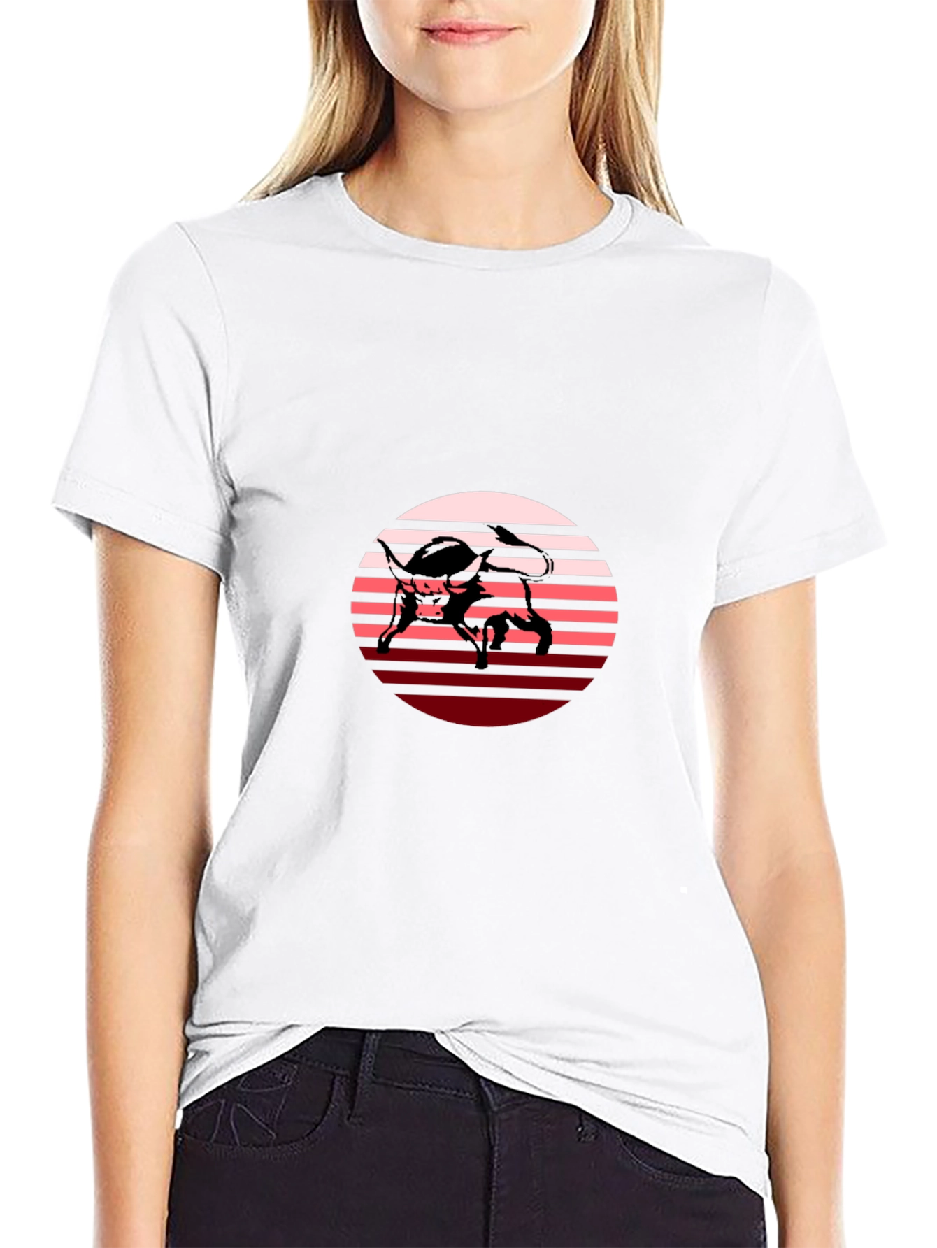 Retro Bull Graphic Tee - Stylish Comfort