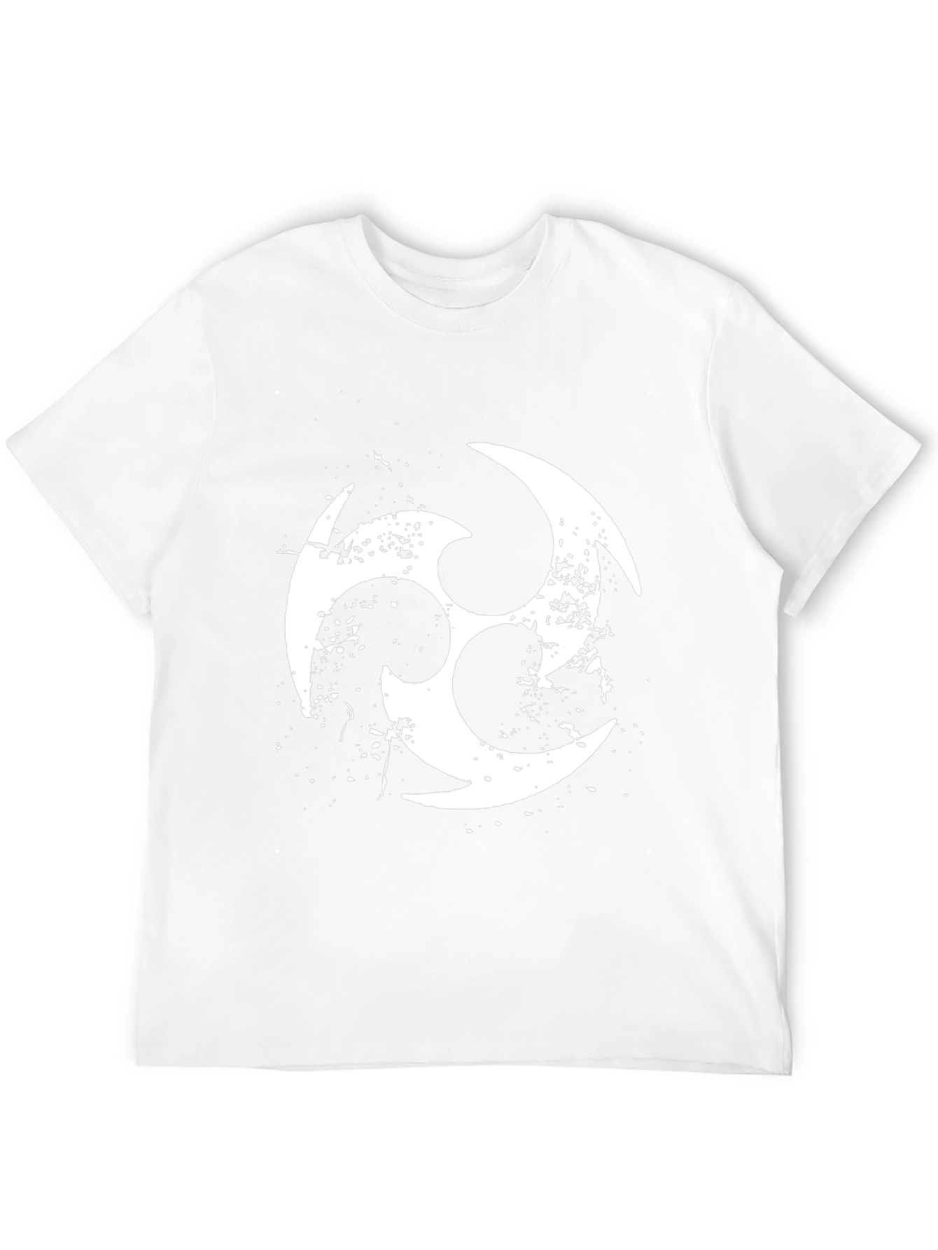 Black T-Shirt with White Symbol