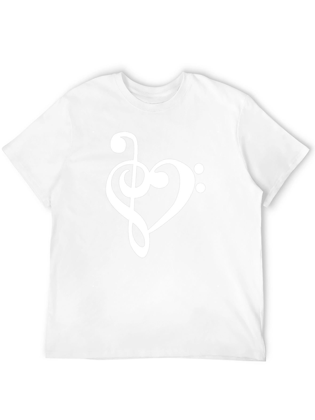Musical Heart T-Shirt - Bass Clef Love