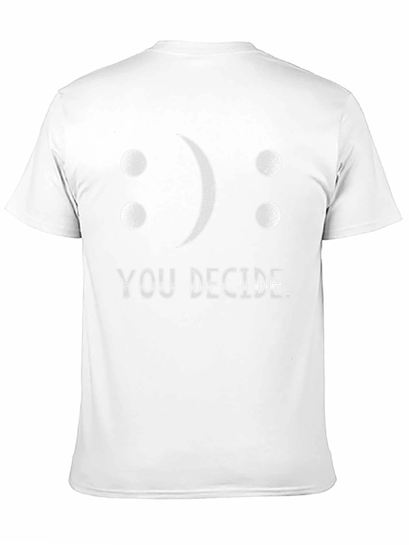 You Decide T-Shirt: Smiley or Sad? Graphic Tee