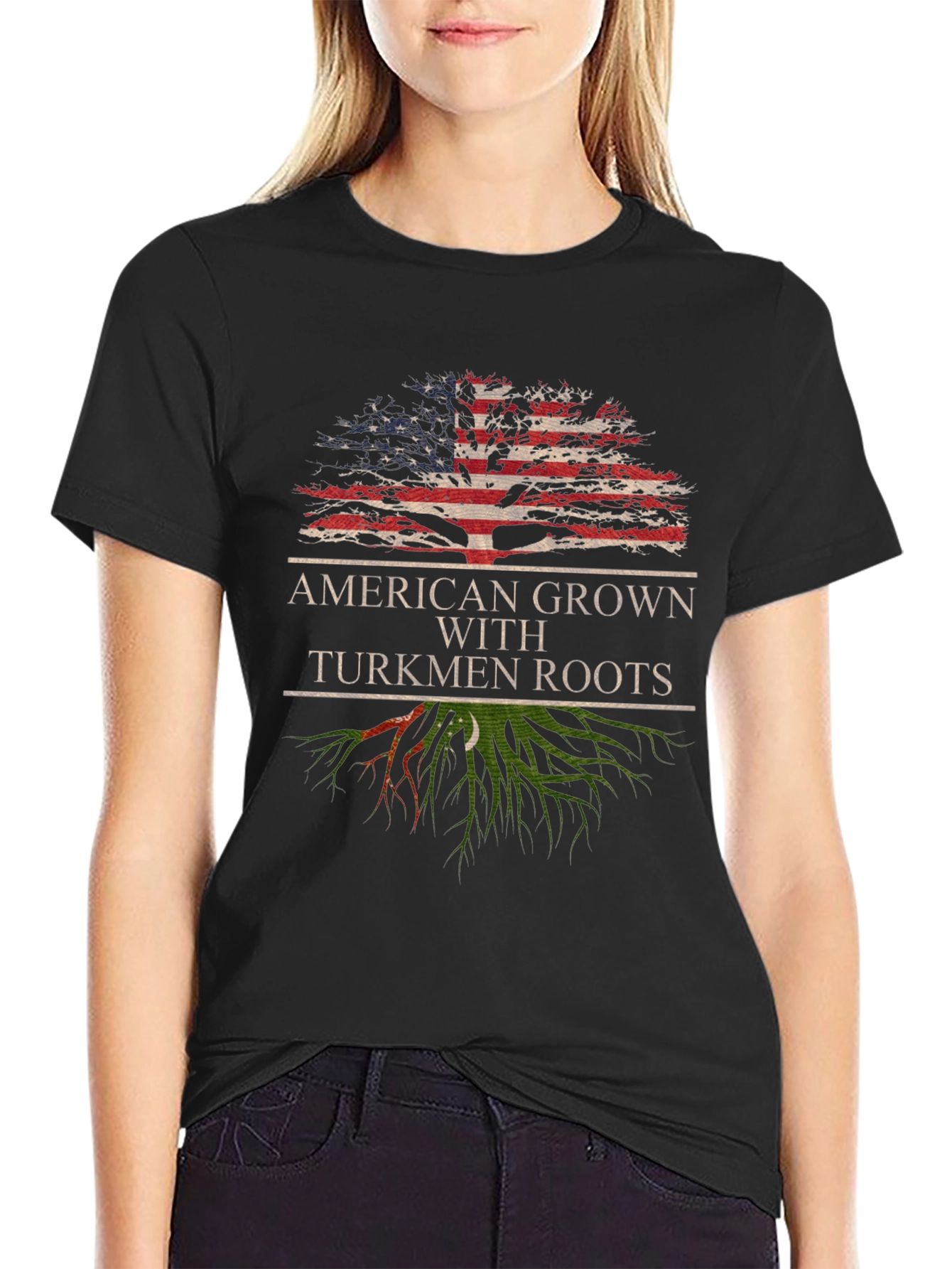 American Grown with Turkmen Roots T-Shirt