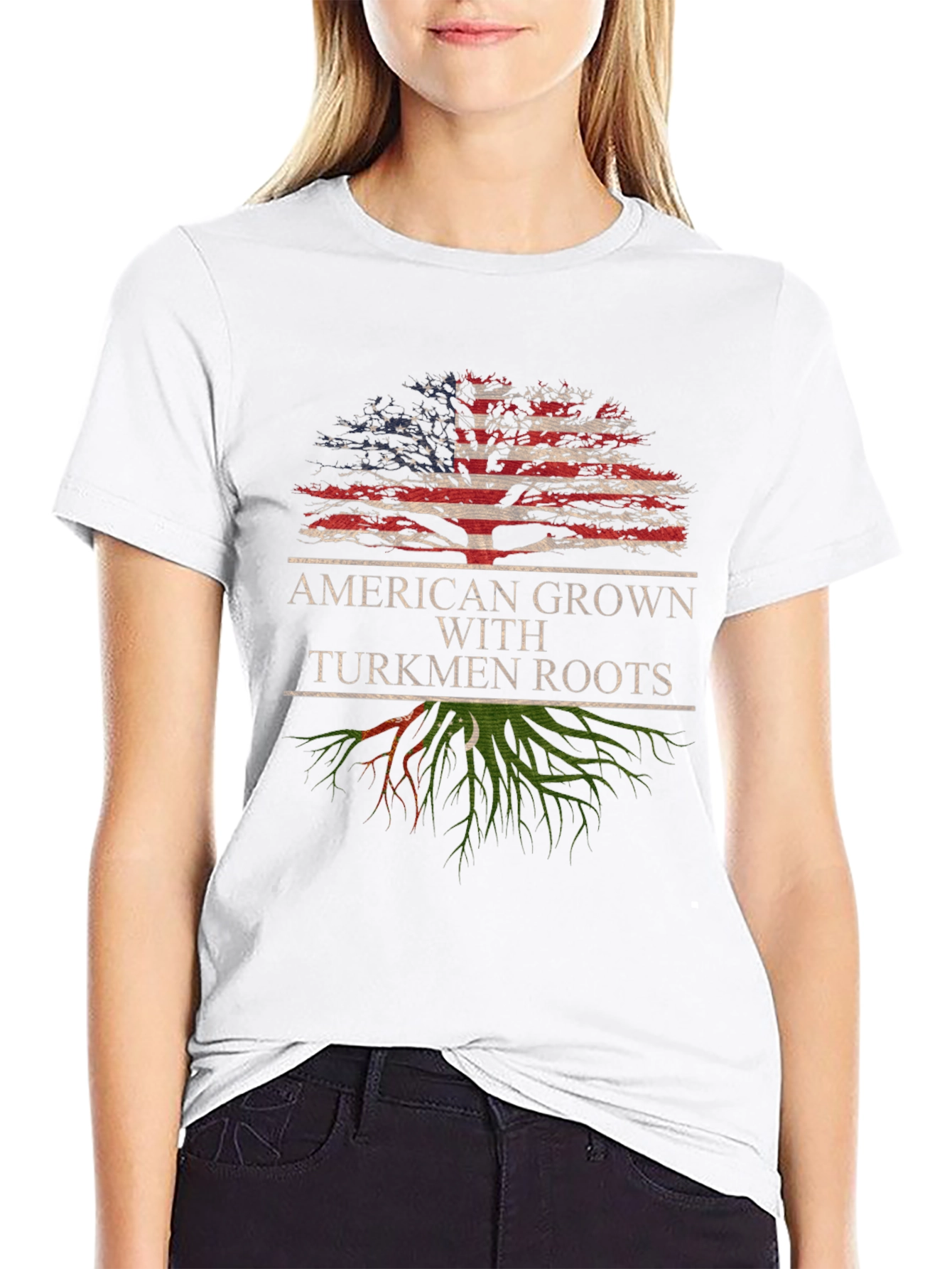 American Grown with Turkmen Roots T-Shirt