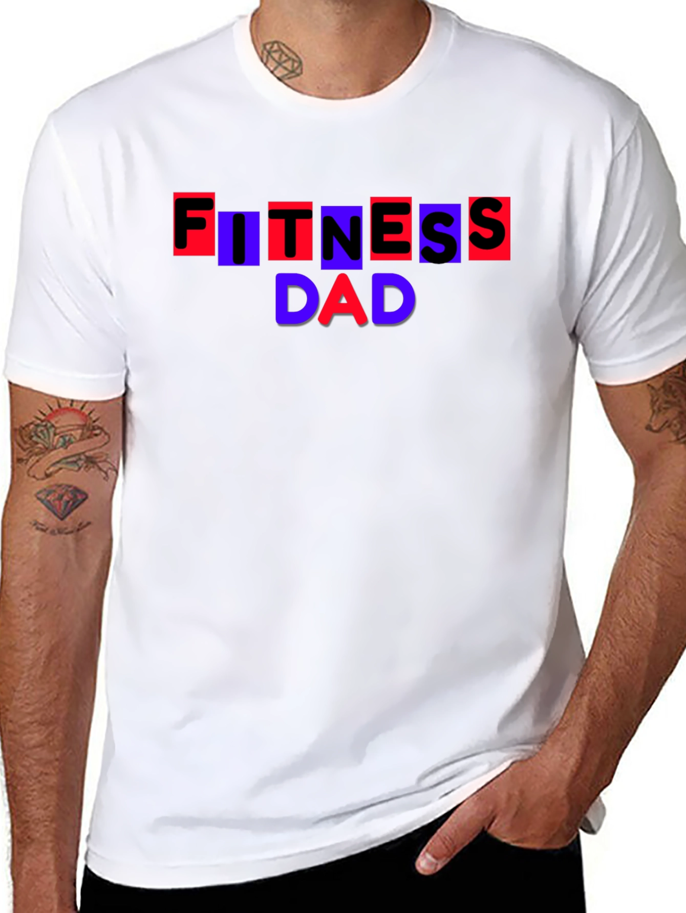 Fitness Dad T-Shirt - Trendy Design