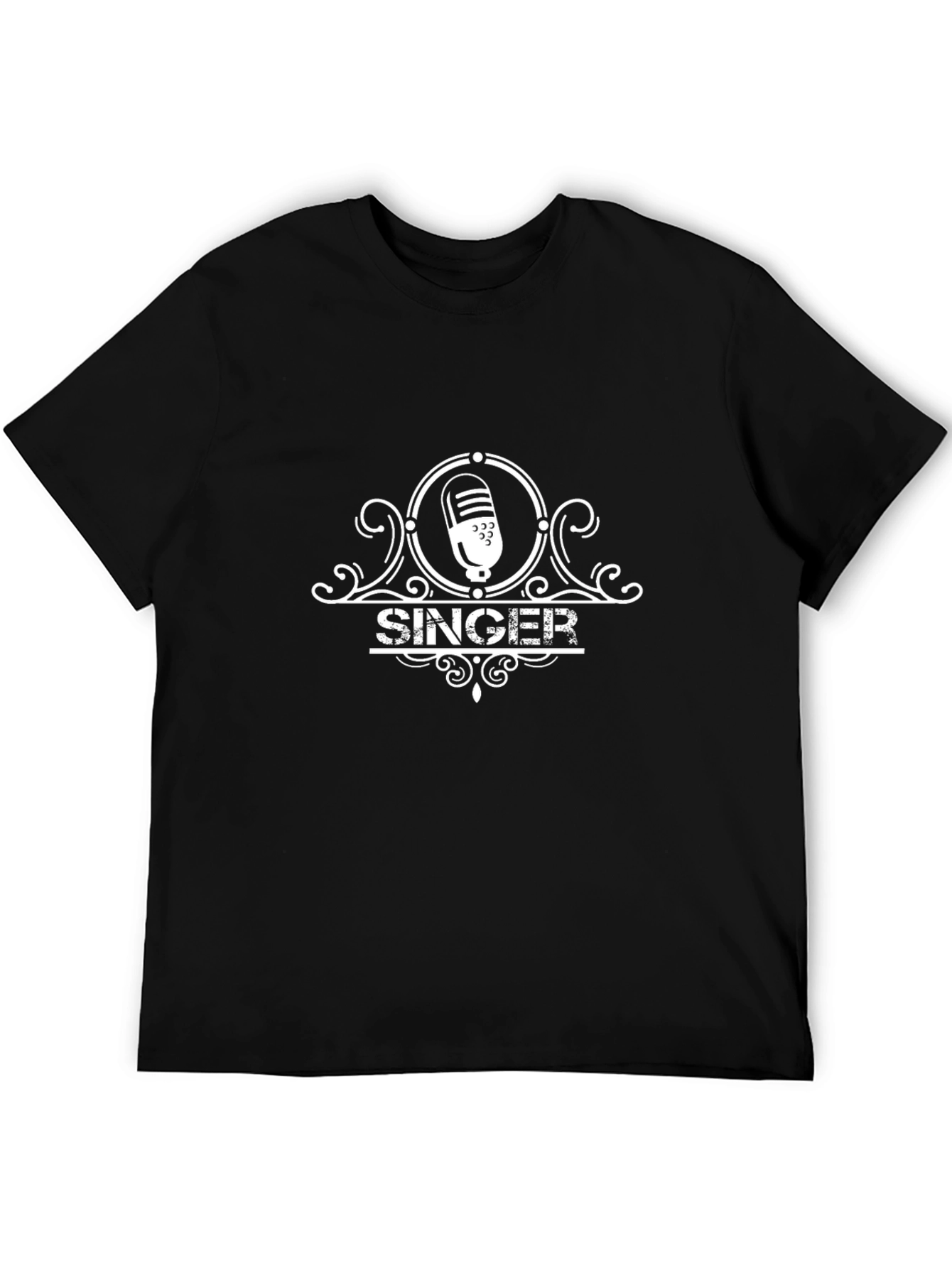 Singer Graphic Tee - Black Cotton T-Shirt