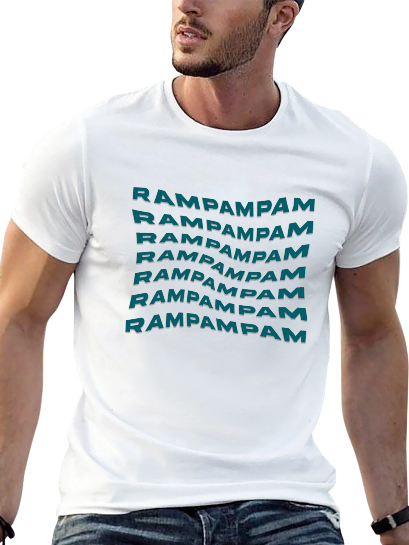 Rampampam Graphic Print Black T-Shirt