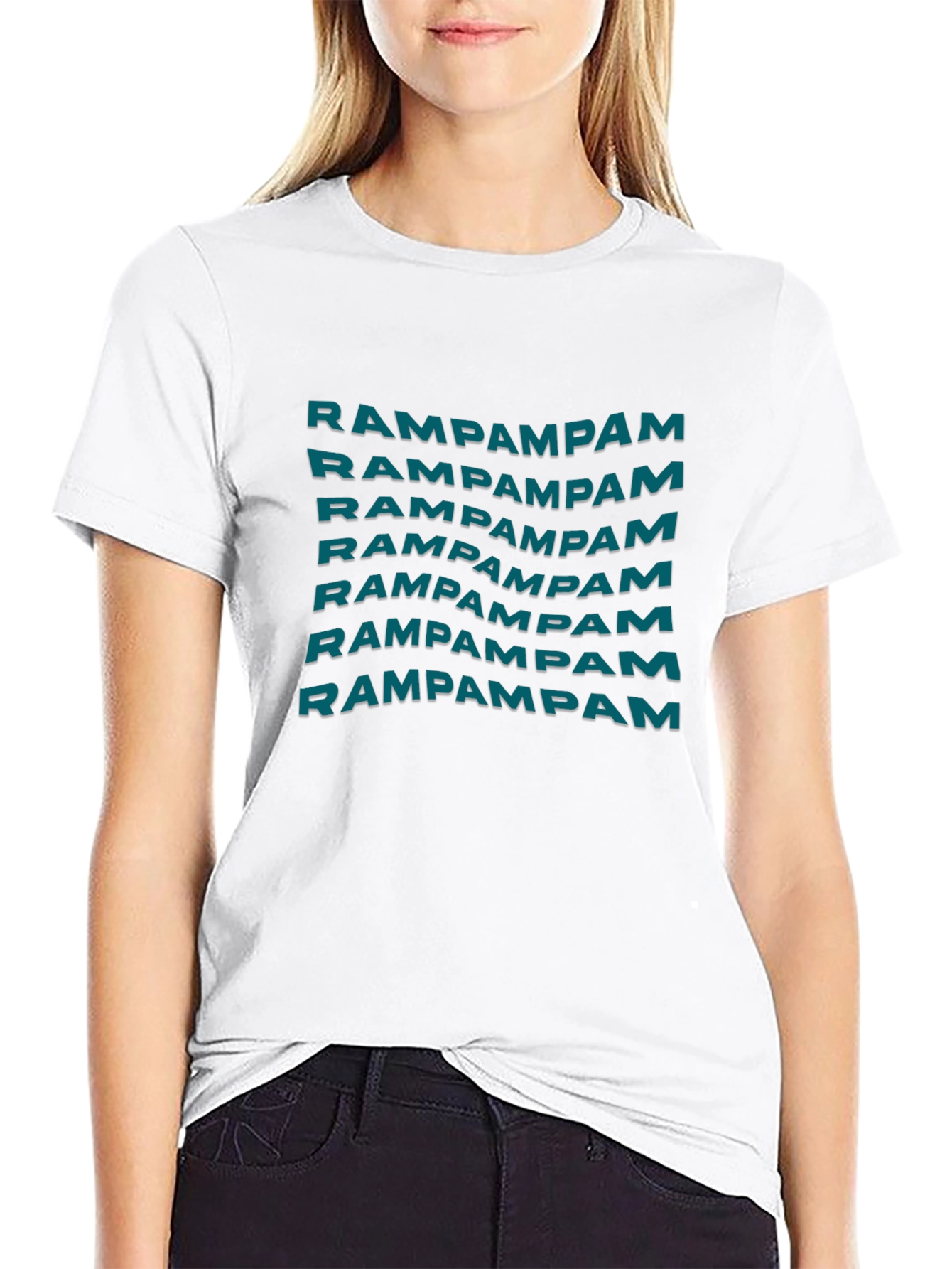 Rampampam Graphic Print Black T-Shirt