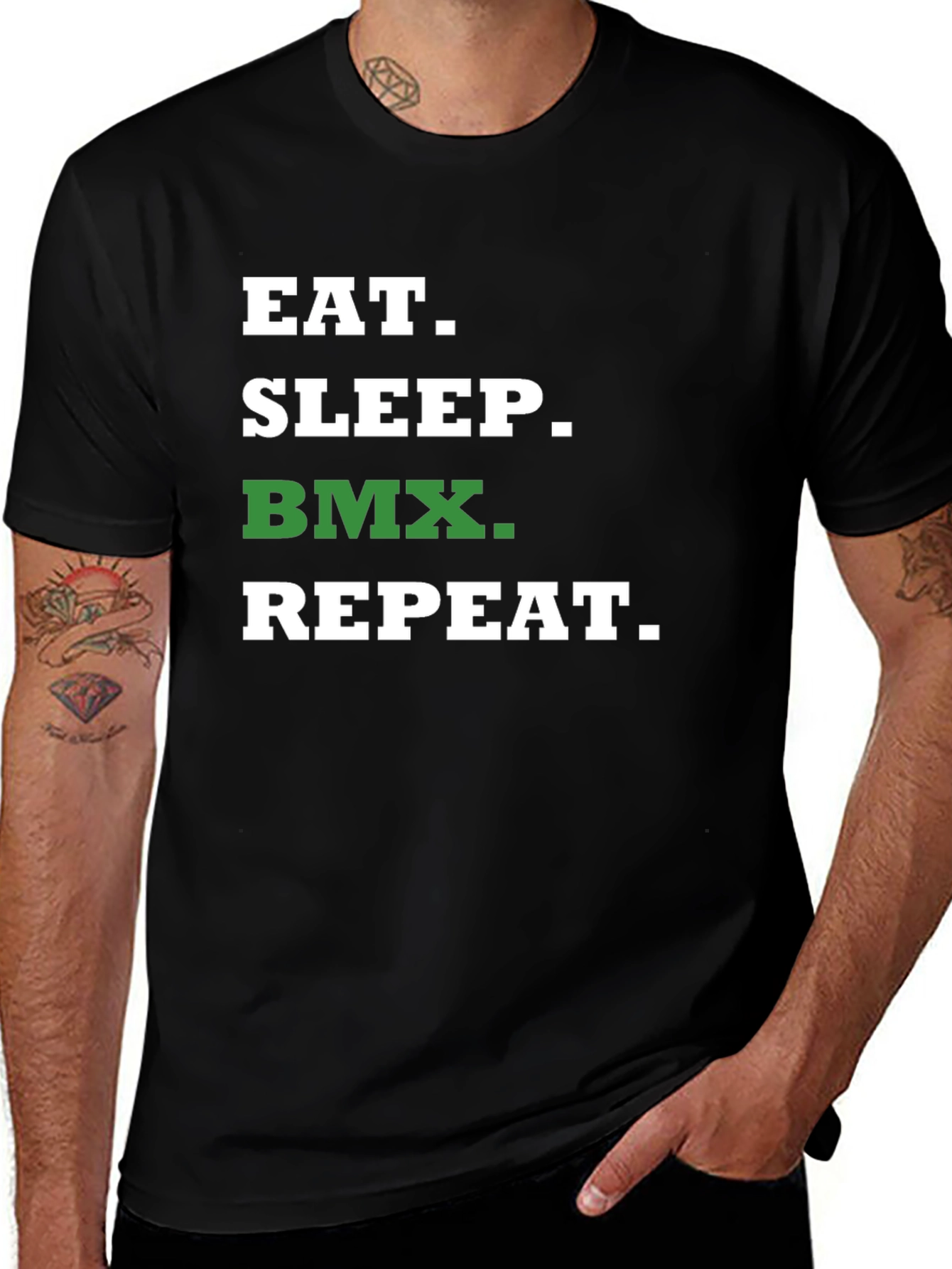 Eat Sleep BMX Repeat Graphic T-Shirt