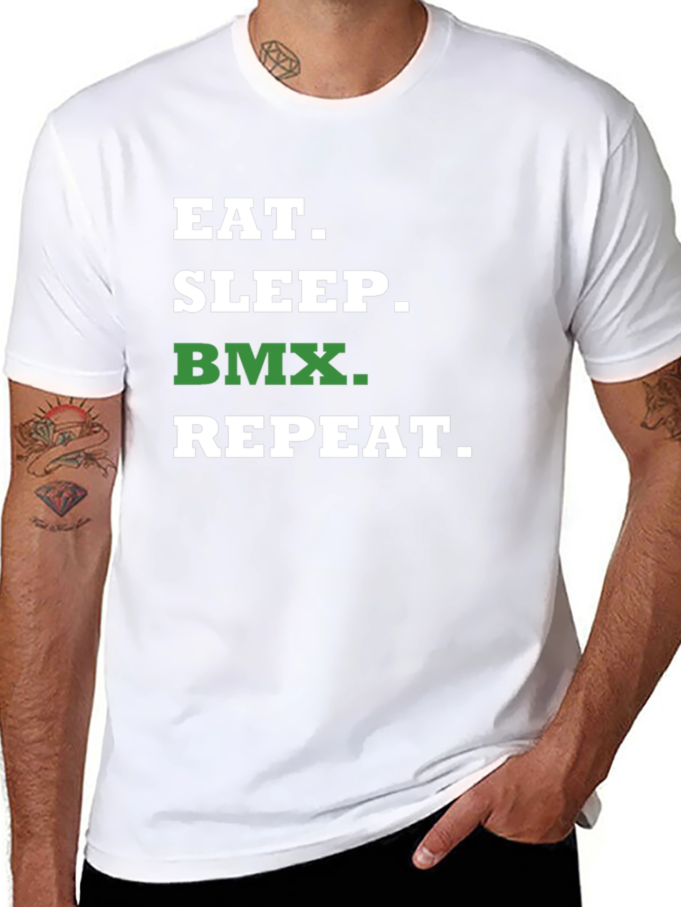 Eat Sleep BMX Repeat Graphic T-Shirt