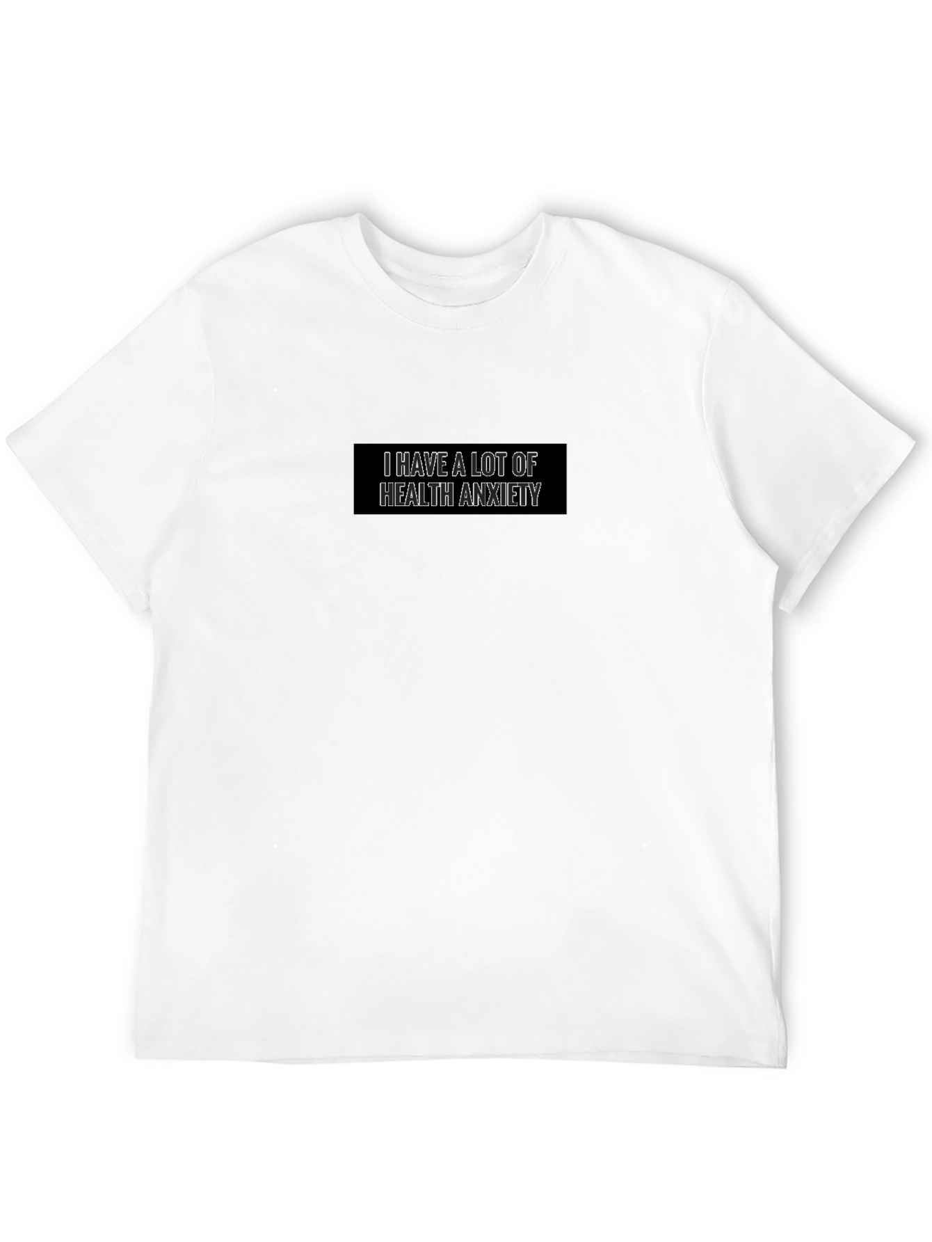 Health Anxiety Black T-Shirt