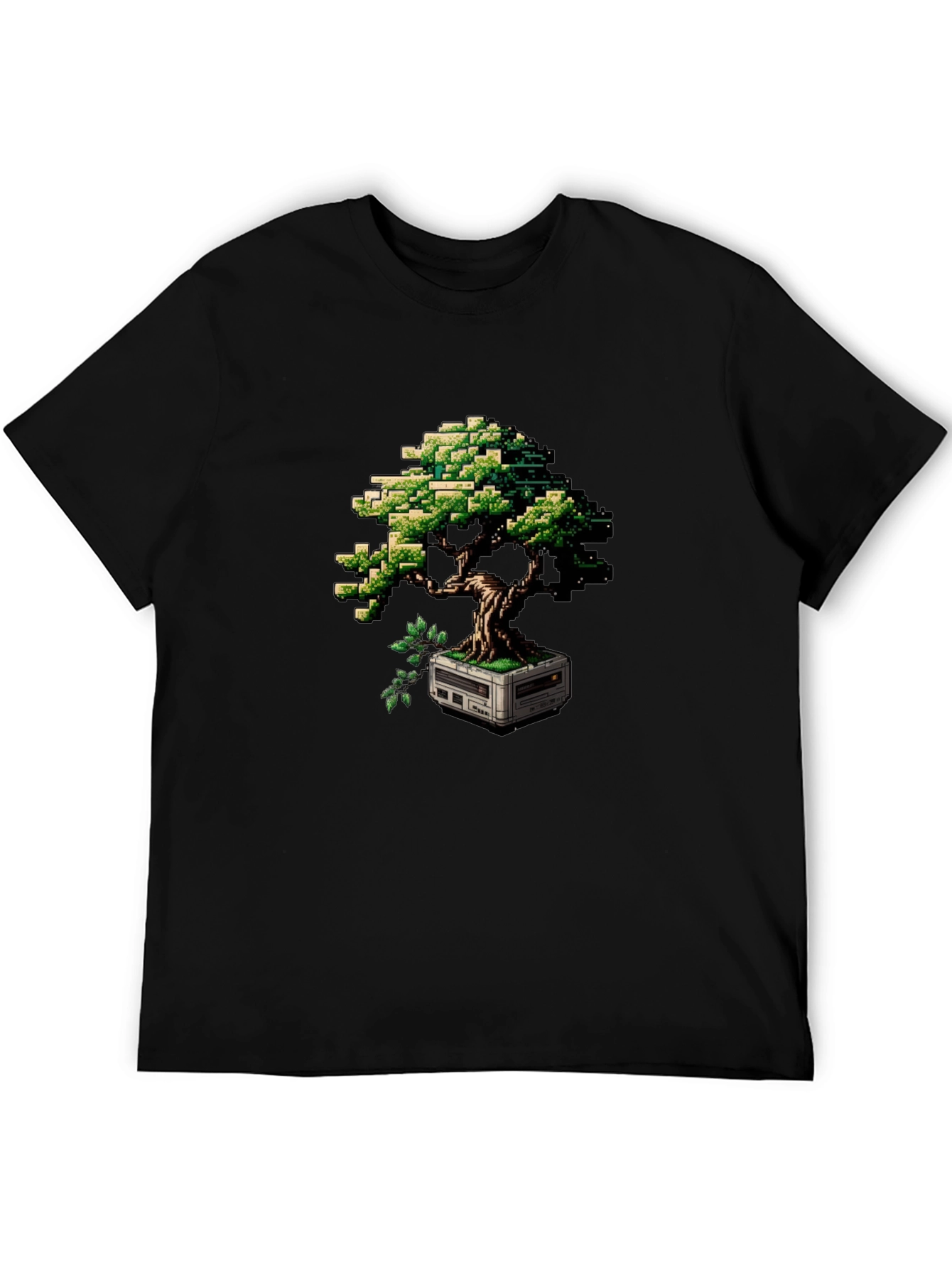 Pixel Bonsai T-Shirt - Retro Gaming Style