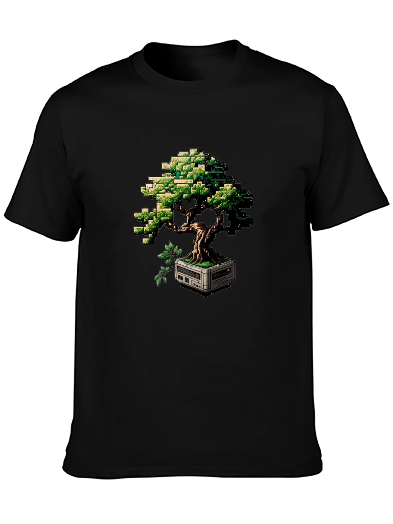Pixel Bonsai T-Shirt - Retro Gaming Style