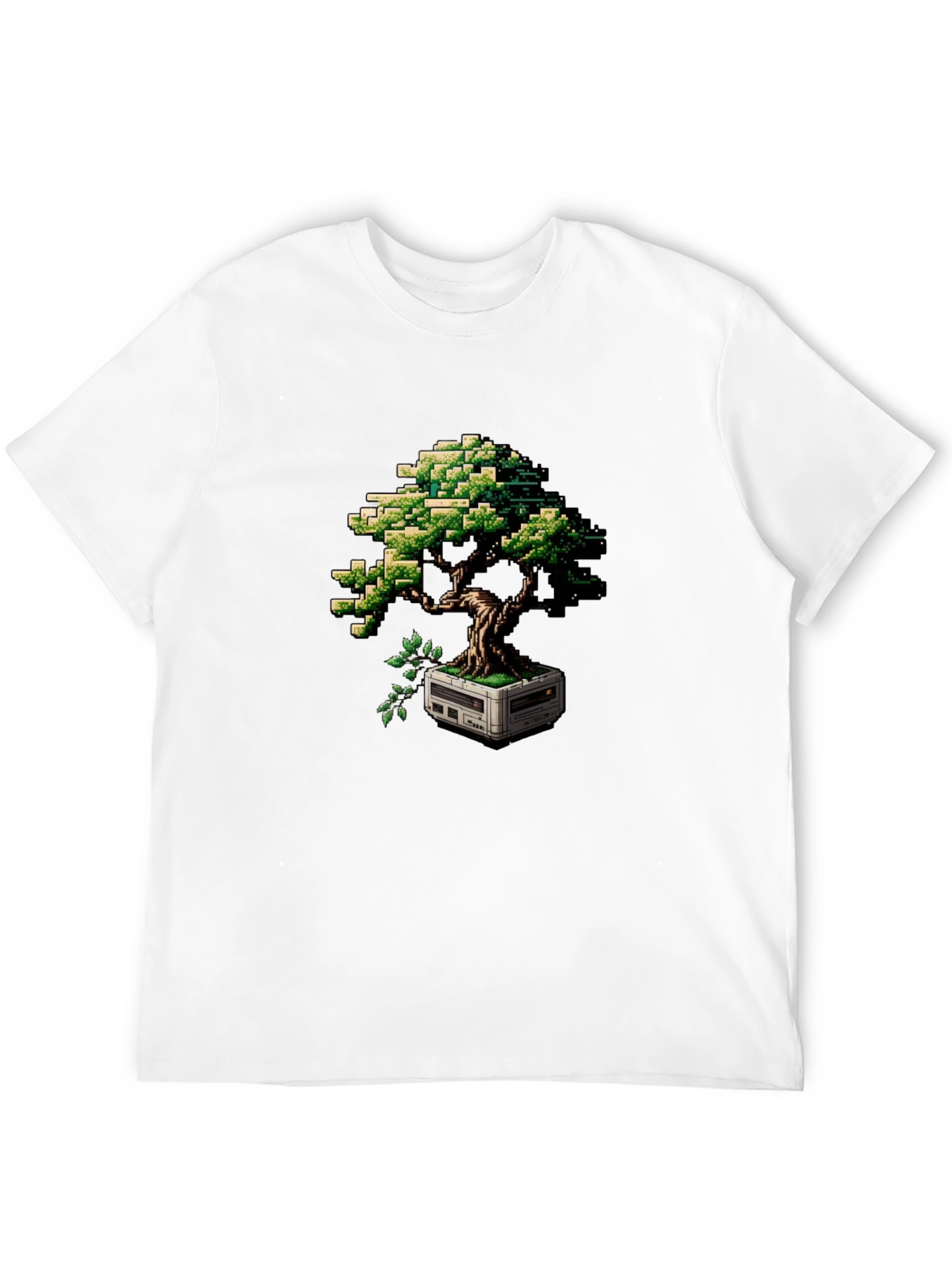 Pixel Bonsai T-Shirt - Retro Gaming Style