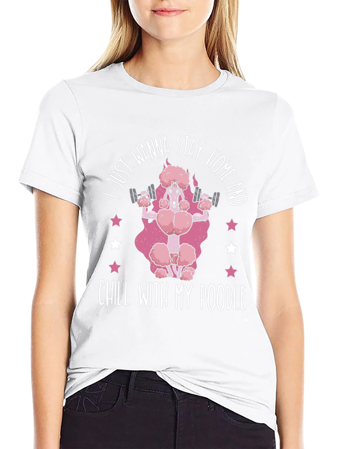 Stay Home & Chill Poodle T-Shirt