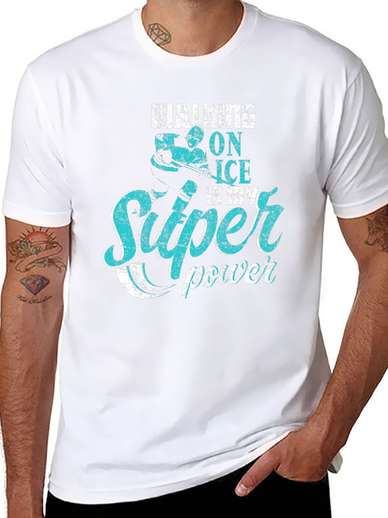 Walking on Ice Super Power T-Shirt
