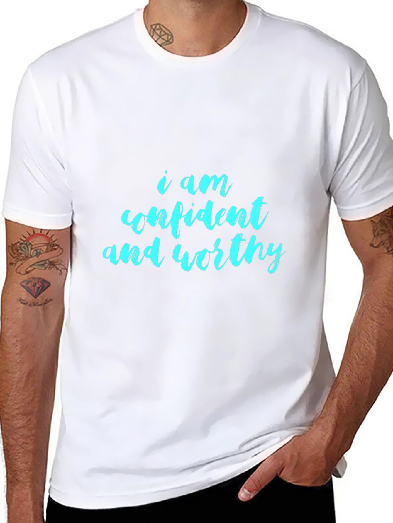Confident and Worthy Black T-Shirt