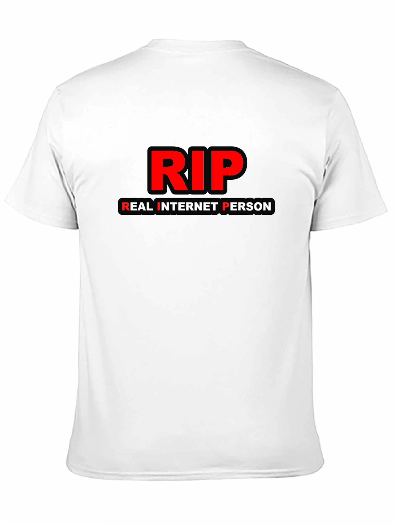 RIP Real Internet Person Graphic T-Shirt - Black