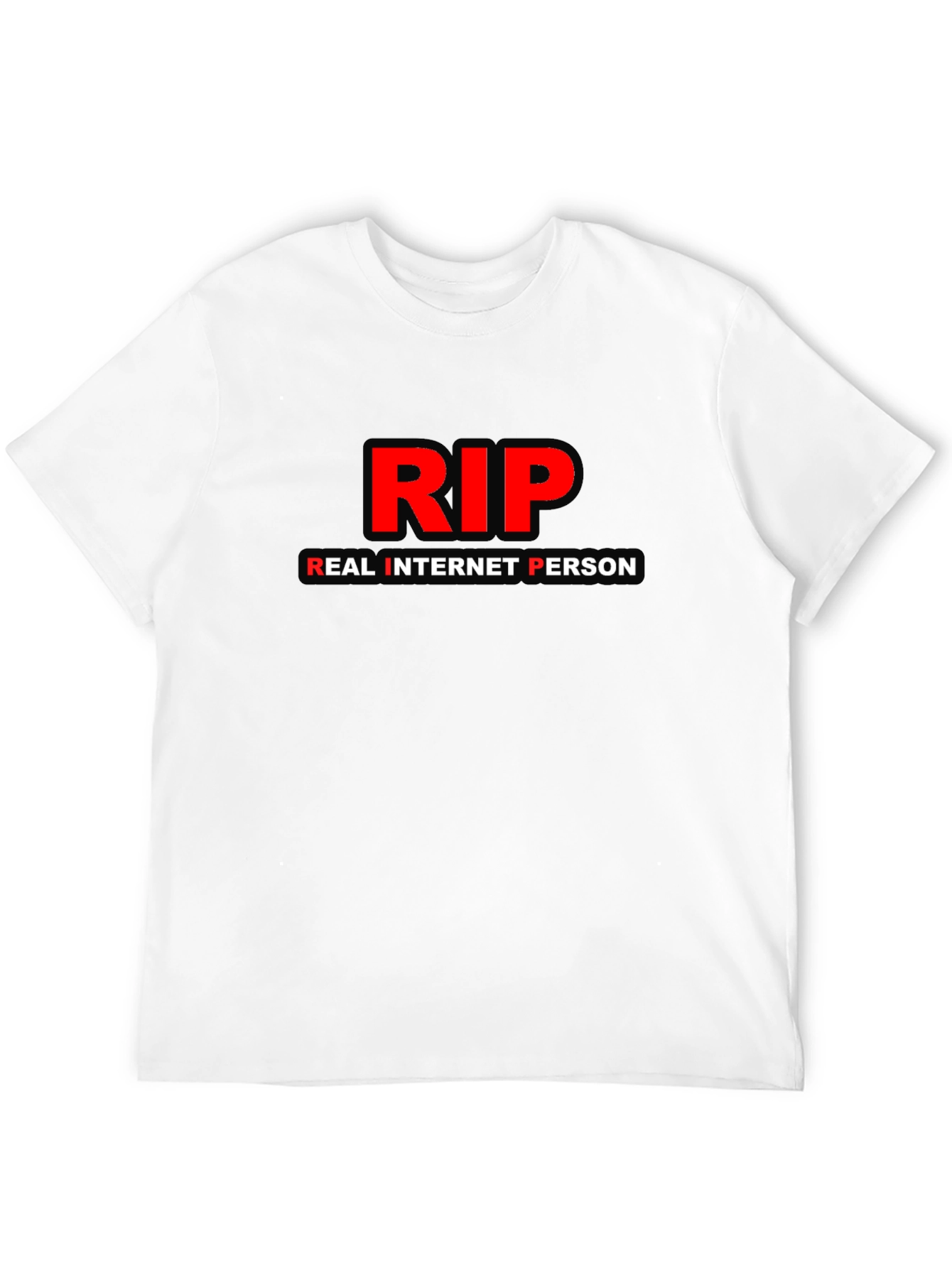 RIP Real Internet Person Graphic T-Shirt - Black