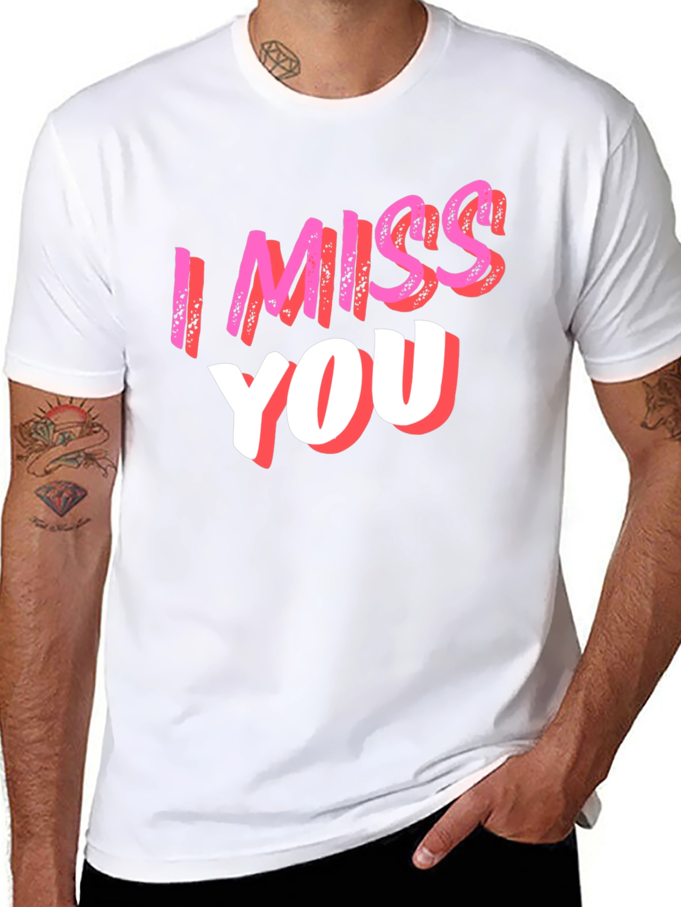 I Miss You Graphic T-Shirt - Soft Cotton Blend