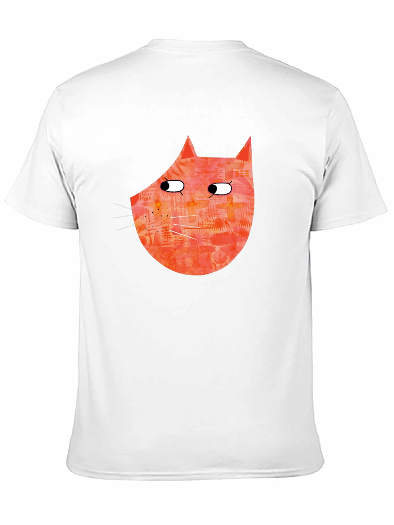 Funny Cat Graphic Tee - Black Cotton T-Shirt