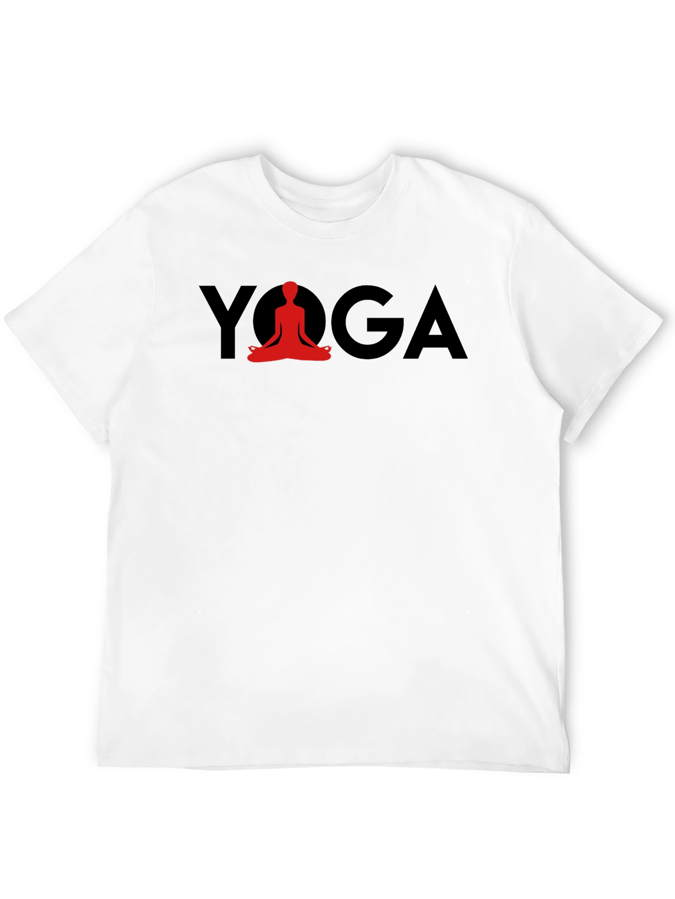 Yoga T-Shirt - Red Lotus Pose Graphic Tee