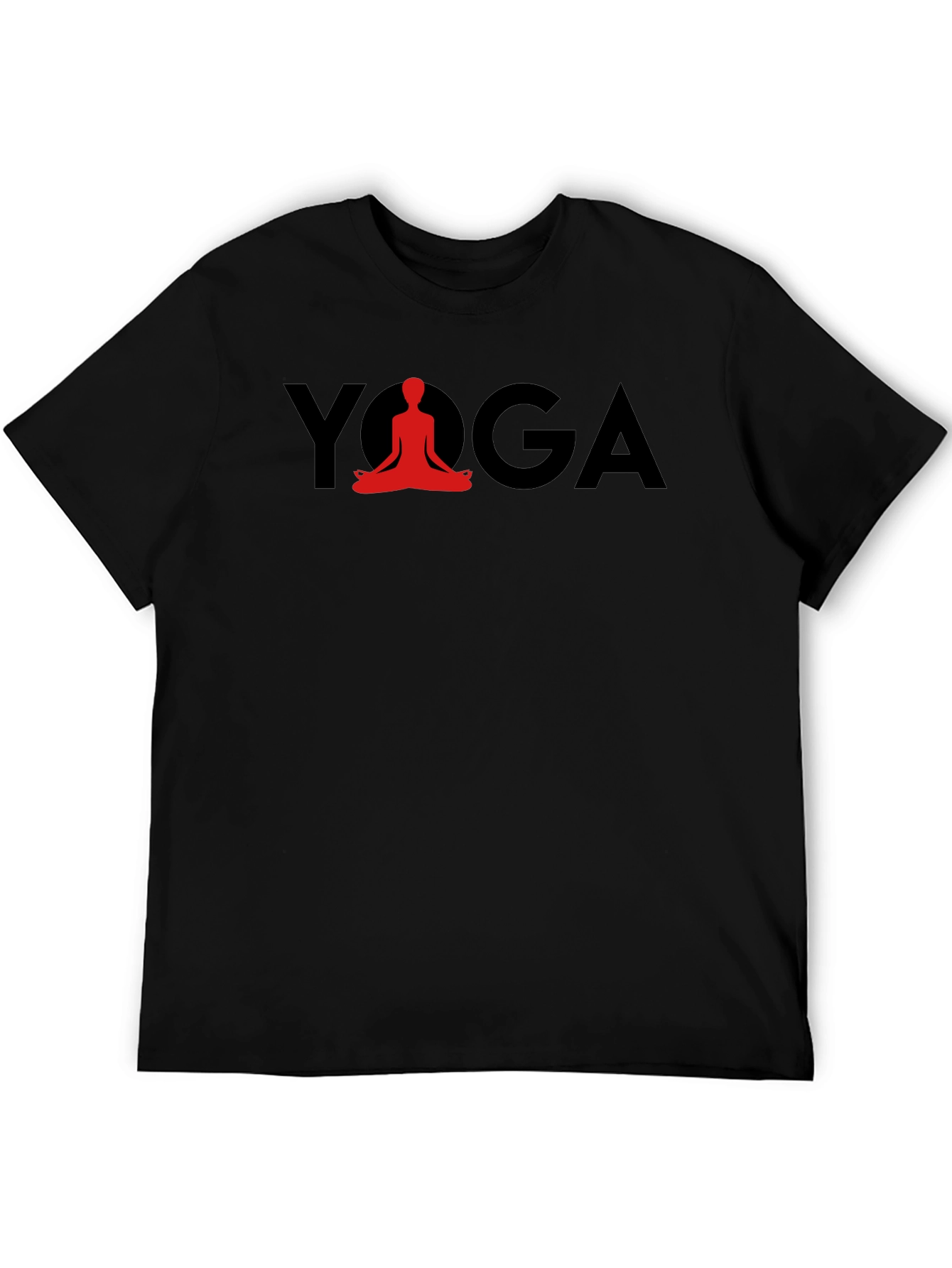 Yoga T-Shirt - Red Lotus Pose Graphic Tee