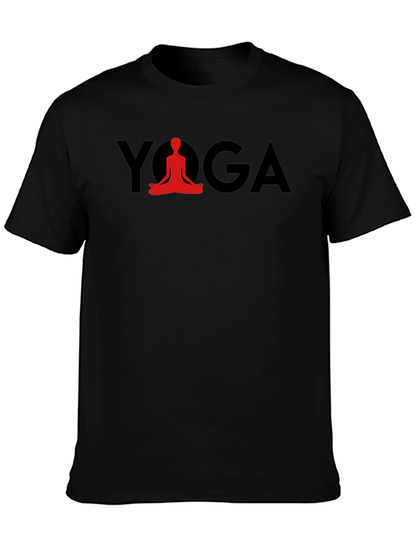 Yoga T-Shirt - Red Lotus Pose Graphic Tee