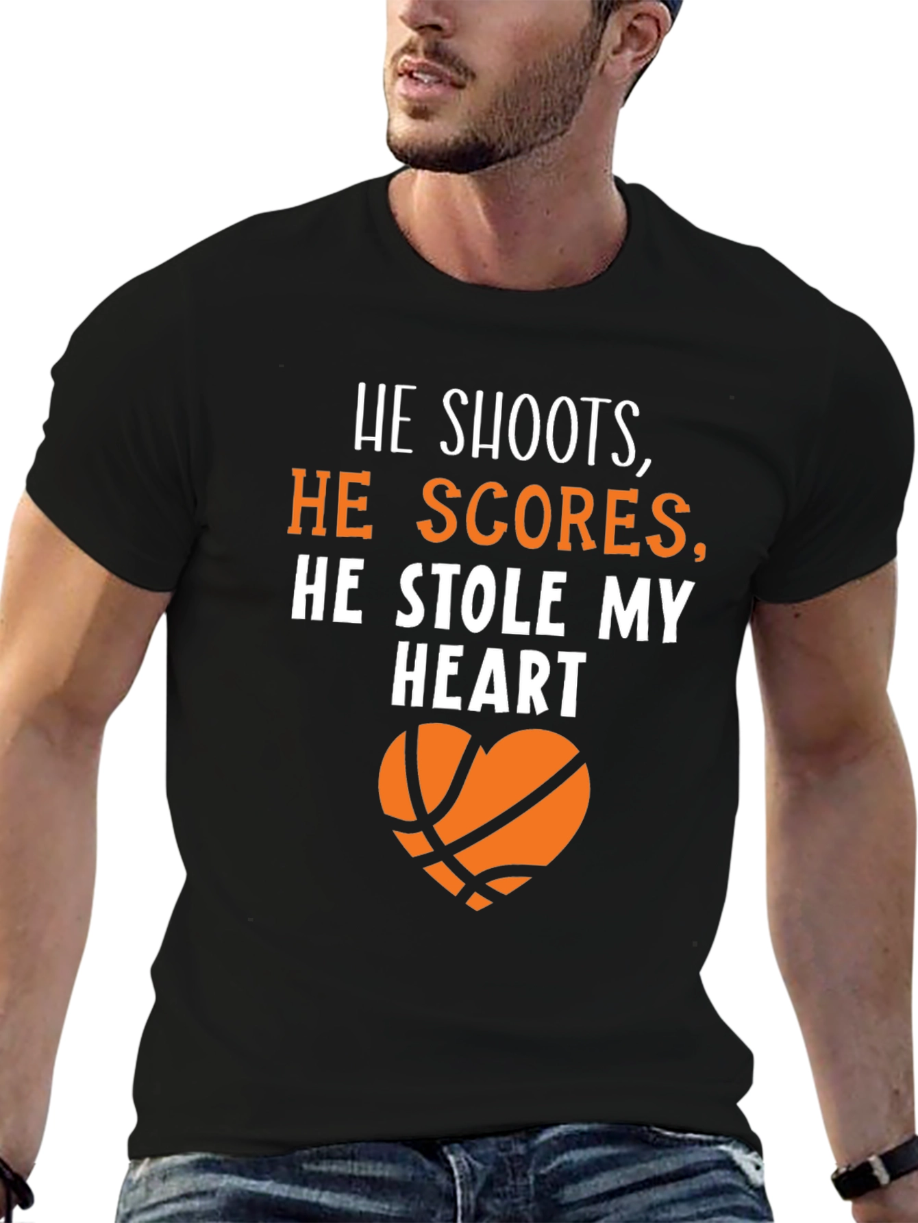 Basketball Lovers T-Shirt: He Stole My Heart