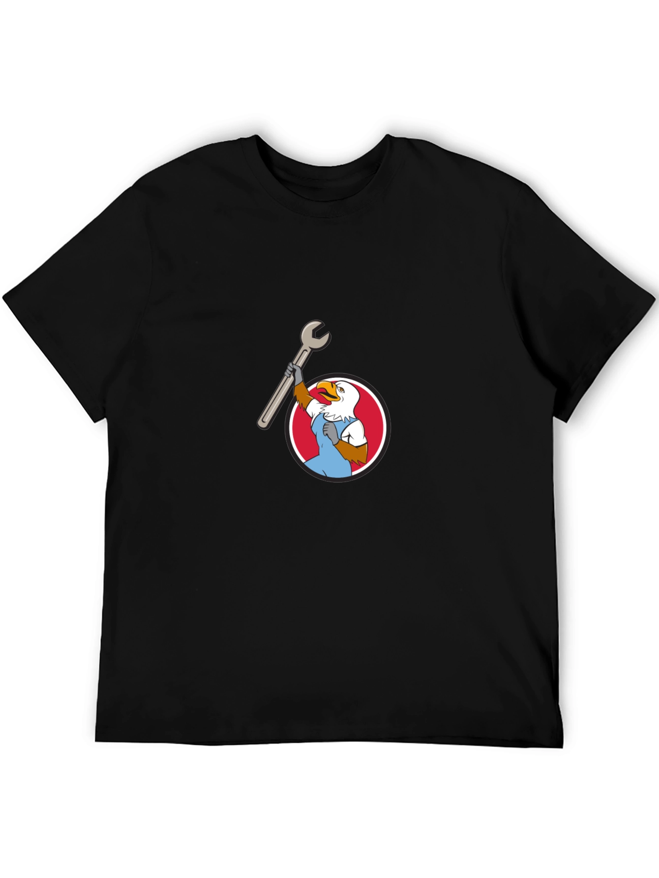 Eagle Mechanic Cartoon T-Shirt