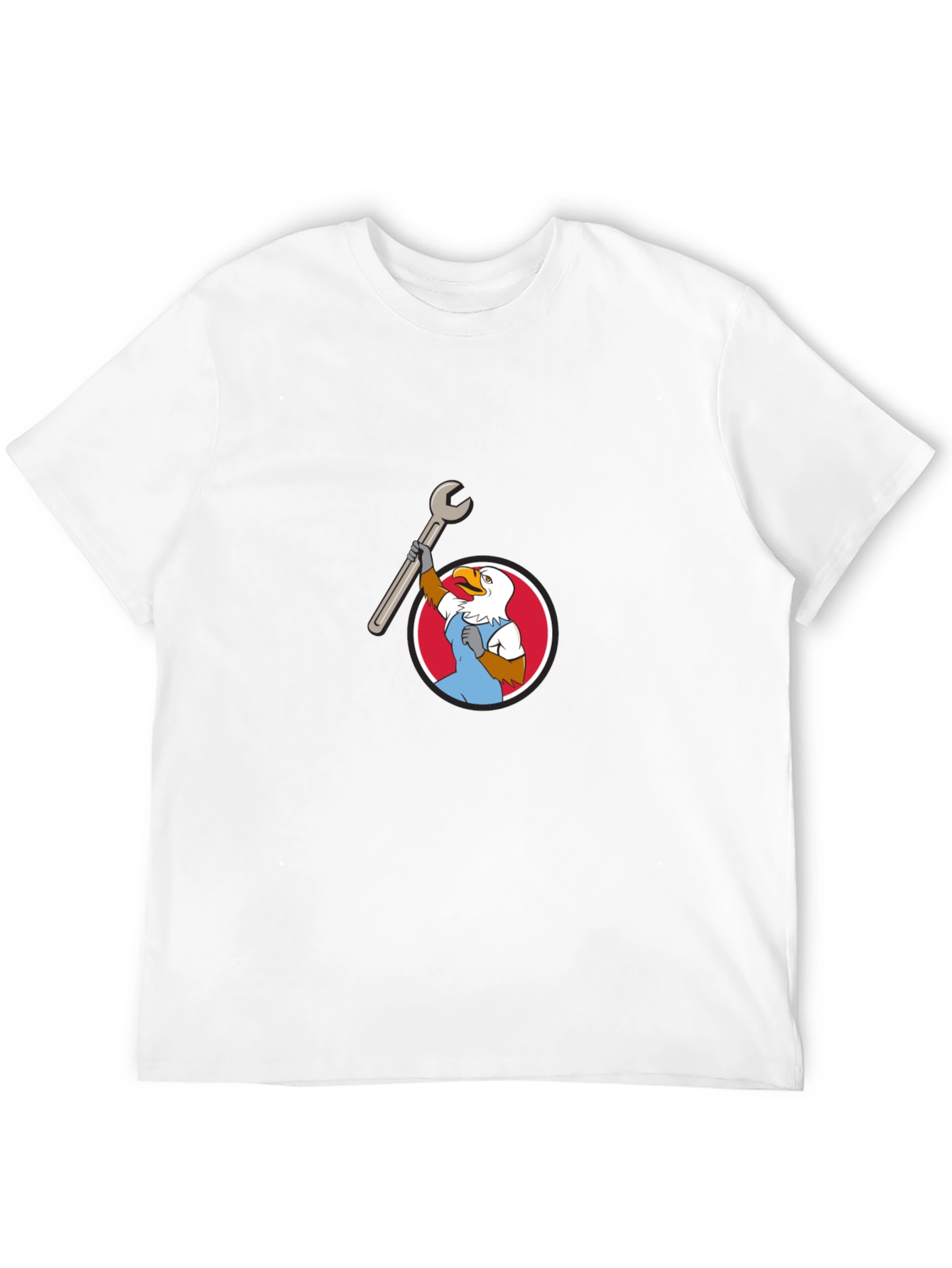 Eagle Mechanic Cartoon T-Shirt