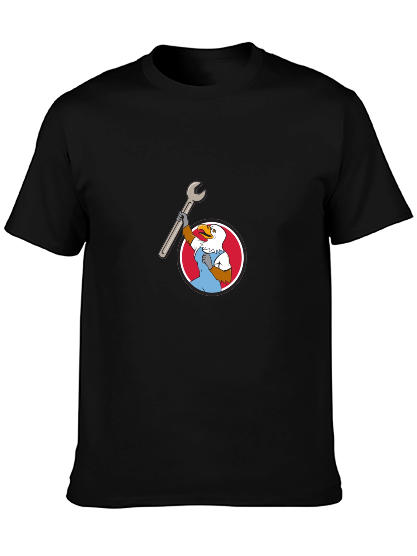 Eagle Mechanic Cartoon T-Shirt