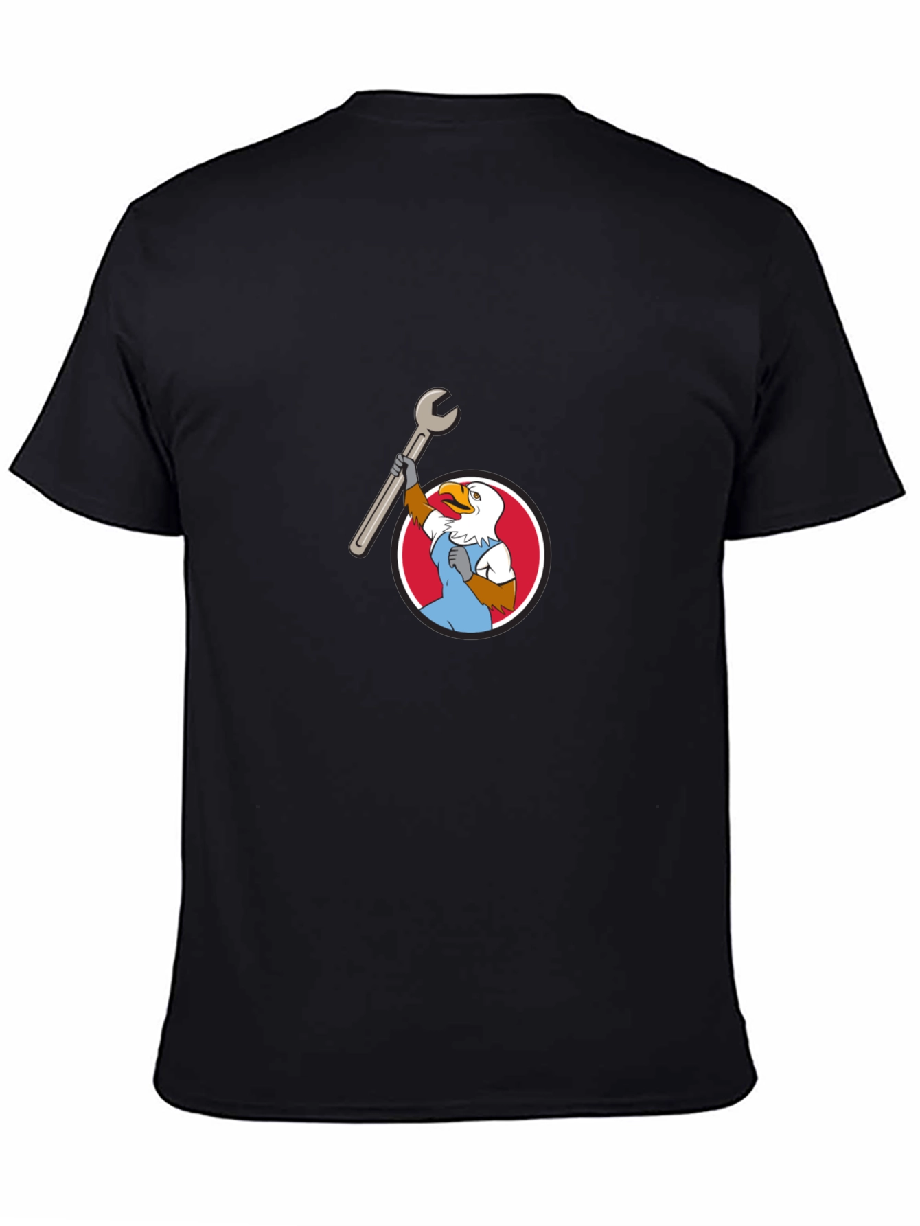 Eagle Mechanic Cartoon T-Shirt