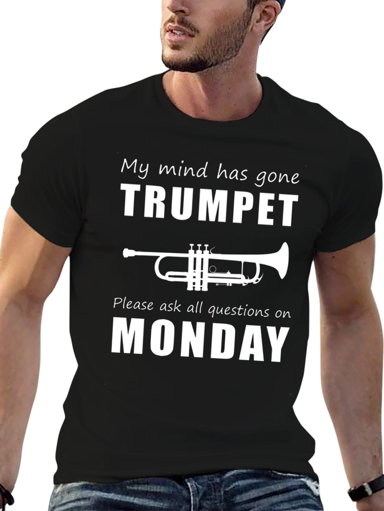 Humorous Trumpet T-Shirt: My Mind Has Gone Trumpet