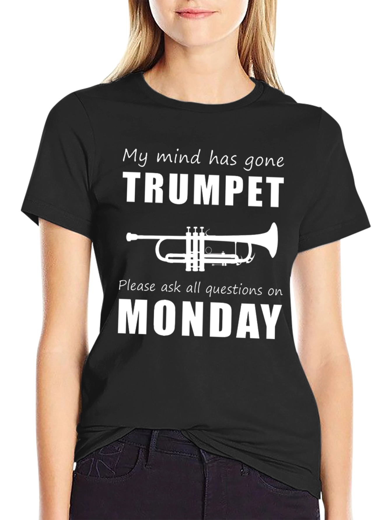Humorous Trumpet T-Shirt: My Mind Has Gone Trumpet