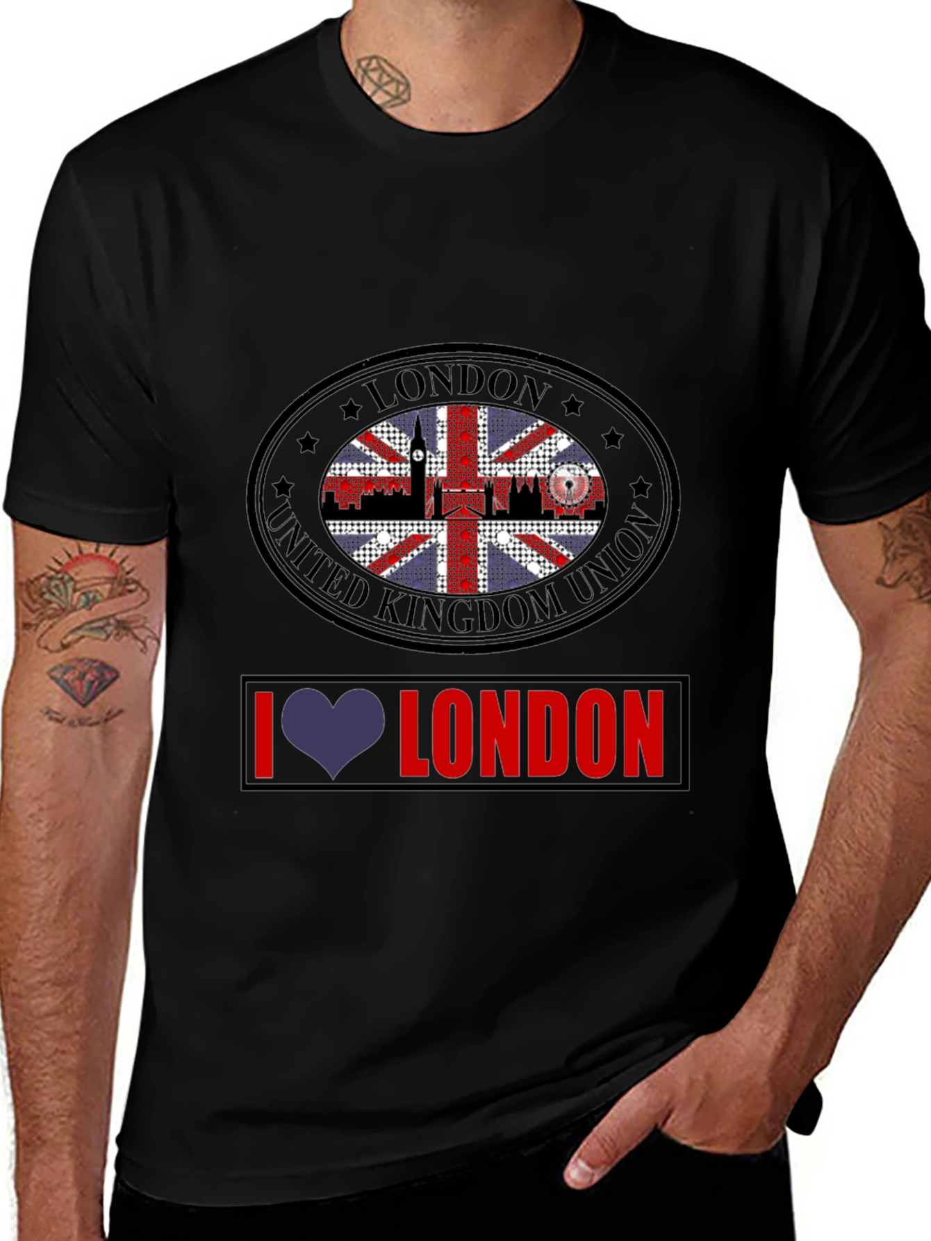 London Themed Graphic Tee