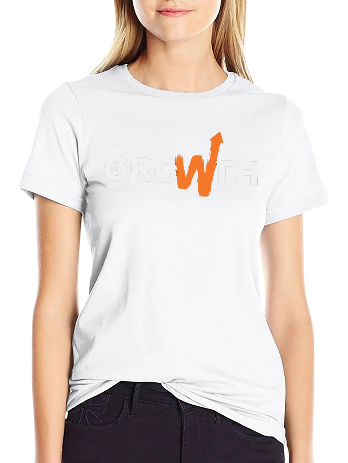 Growth Chart Graphic T-Shirt - Casual Black Tee