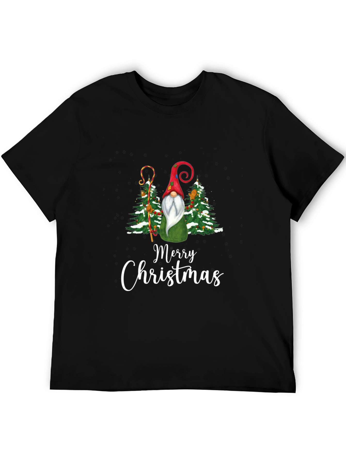 Merry Christmas Gnome Graphic Tee - Holiday T-Shirt