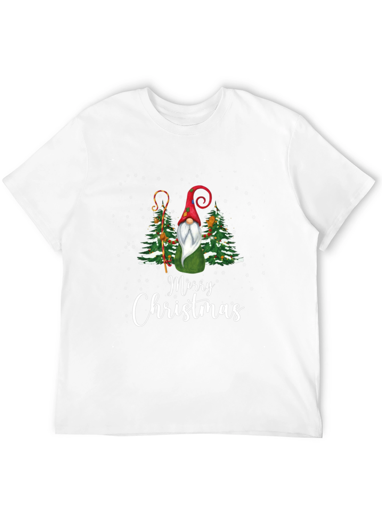 Merry Christmas Gnome Graphic Tee - Holiday T-Shirt