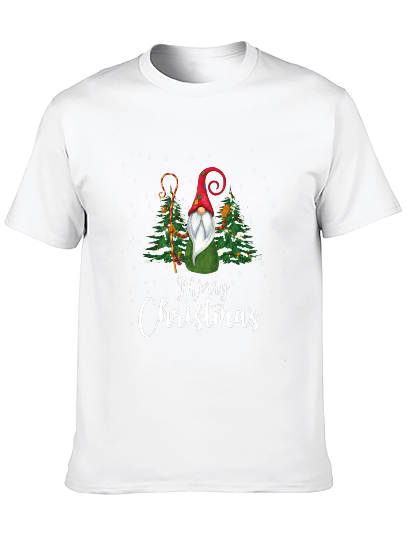 Merry Christmas Gnome Graphic Tee - Holiday T-Shirt